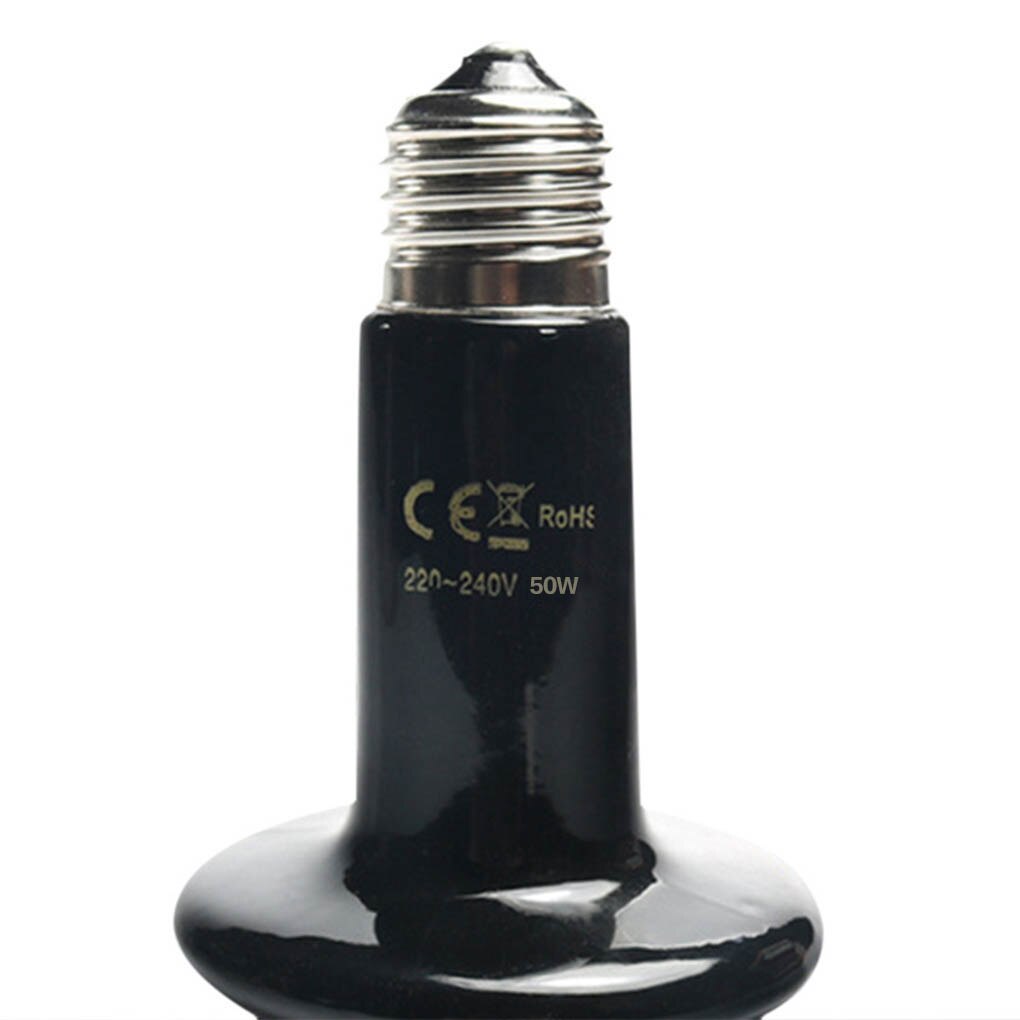 Pet Glass Container Heat Lamp Ceramic Infrared Light Heat Emitter Brooder Incubator Heater