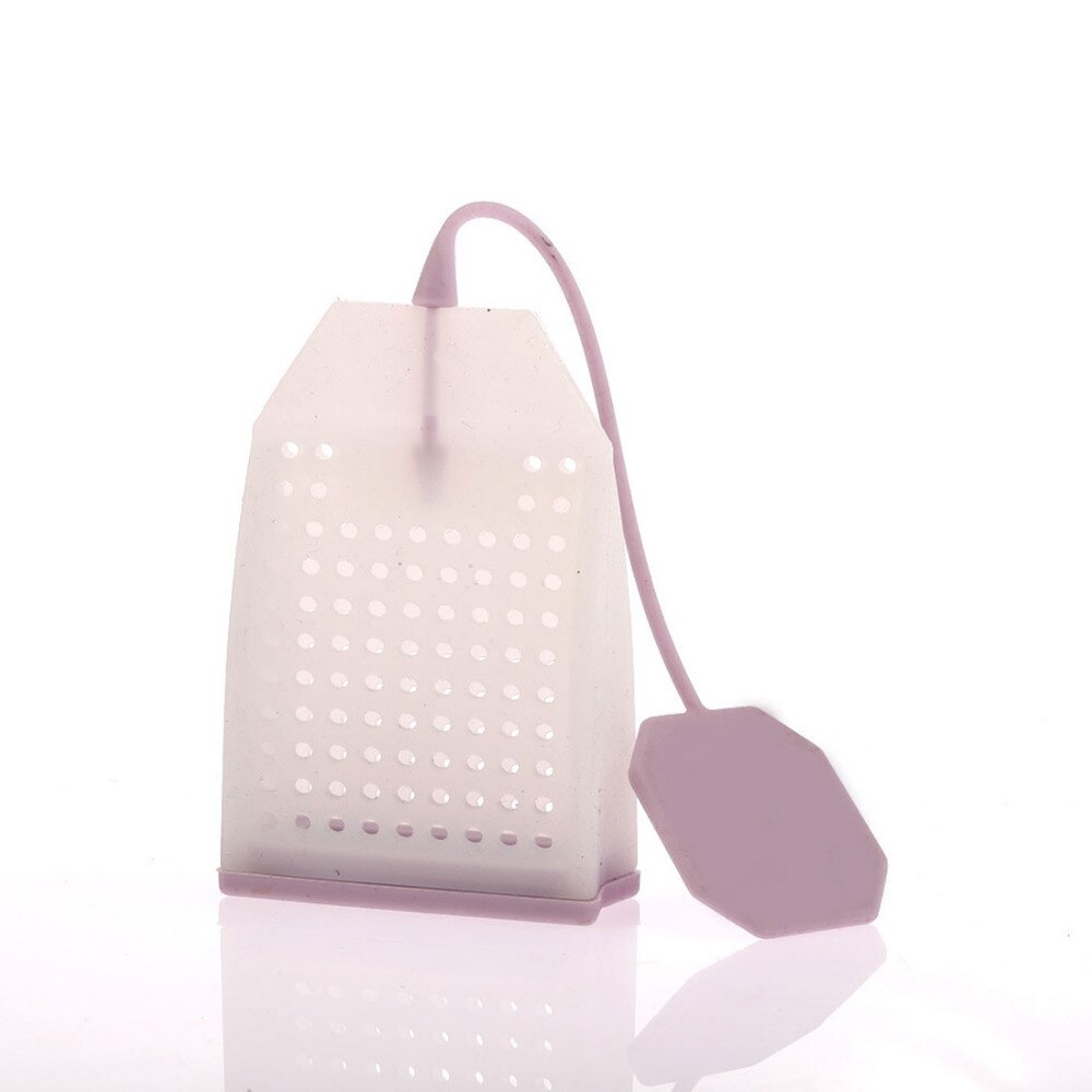 1 Uds. Forma de bolsa colador de té de silicona Infusor de especias herbales difusor de filtro utensilios para café y té utensilios de cocina color aleatorio
