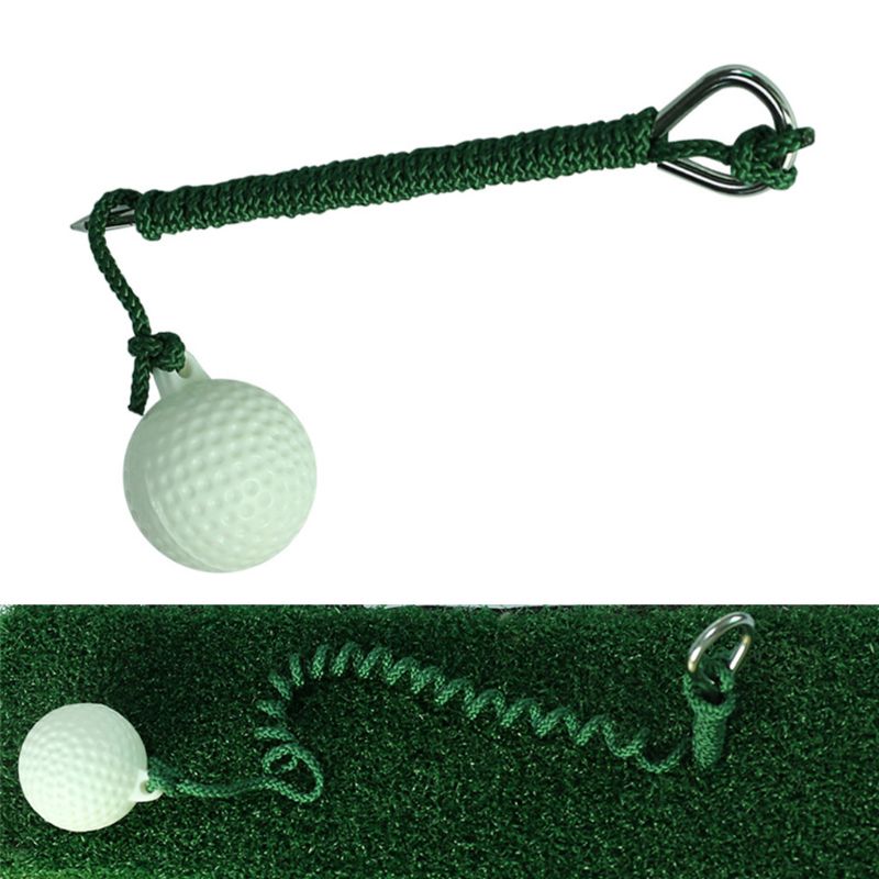Rope Golf Ball Hit Shot Putting Training Practice Aid Swing Sports Practice Protable Easy Operation Sports and Entertain