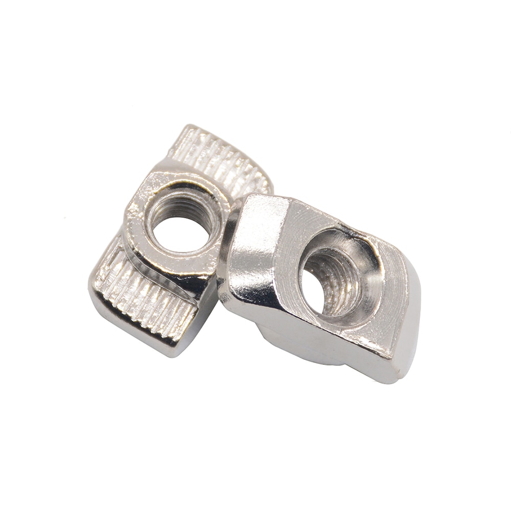 Karbonstål t type muttere festeelement aluminium kobling  m3 m4 m5 m6 til eu standard 3030 industriell aluminium profil til kossel