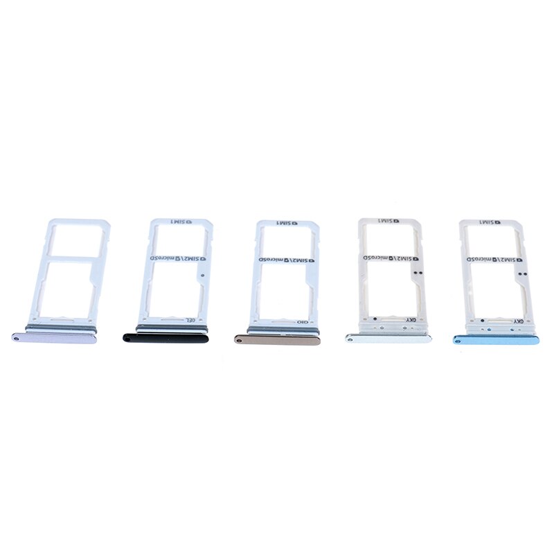1 Unidad de Soporte de tarjeta Sim Dual bandeja de ranura para Galaxy S8 S8 + ranura para tarjeta SIM Adaptador de soporte de bandeja de tarjeta SD
