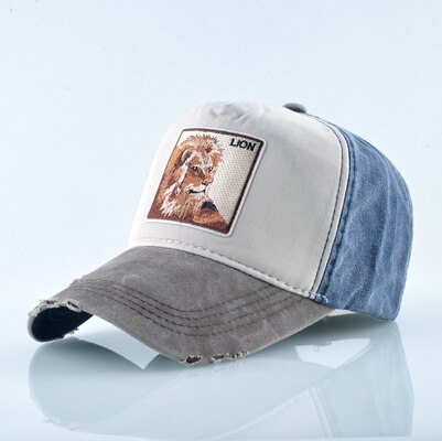 Unisex Baseball Cap Männer Frauen Tiere Stickerei Snapback Hut Frühling Sommer Baumwolle Gewaschen Denim Hip Hop Knochen Casquette: Fluoreszierende Grün