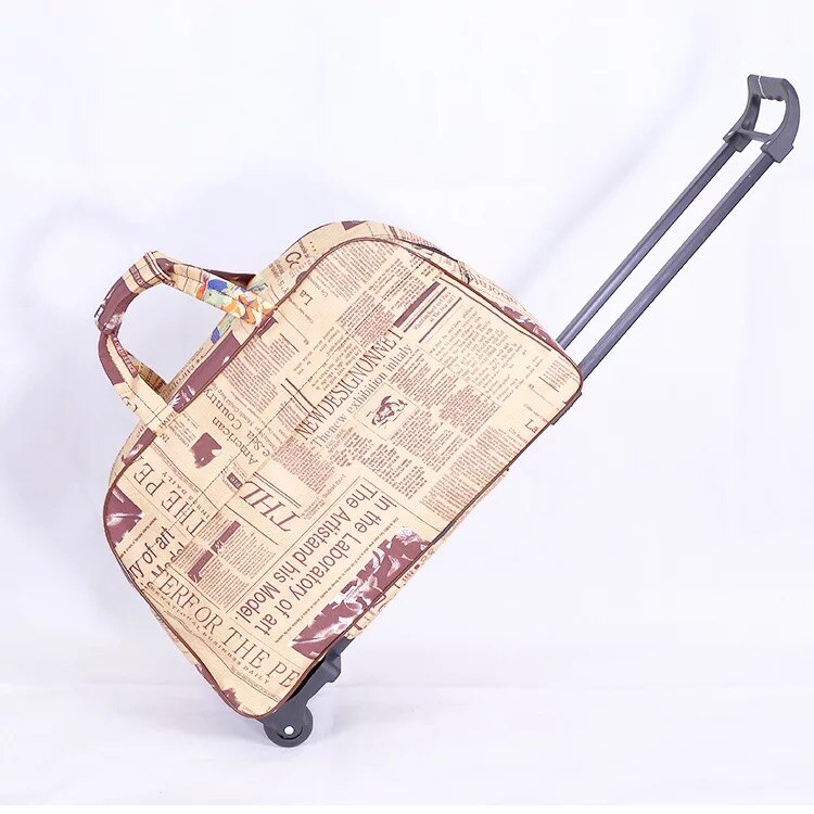 Trolley Koffer op Wielen handbagage Rolling Bagage Vrouwen Reistas Handbagage Tas Beknopte Mode Trolley Doos Mannen koffer: 02 Trolley Suitcase / 22"