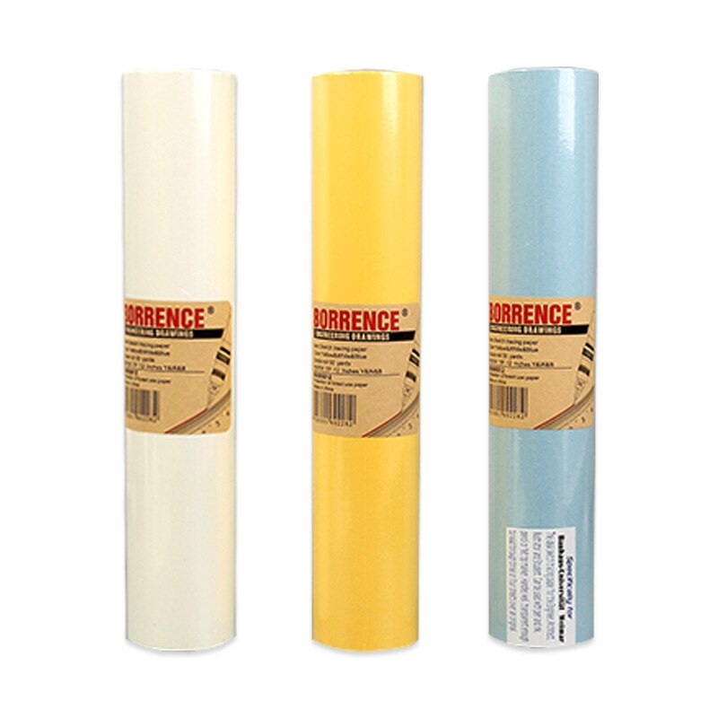 12/18 inch sketch paper tracing paper roll 46m super transparent copy painting craft paper copy transfer transparent copy paper