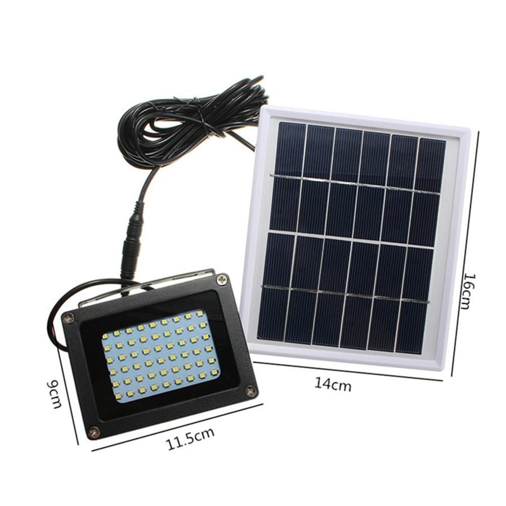 54 LEDs Floodlight Solar Powered Sensor Lamp Light Waterproof IP65 Outdoor Emergency Security Garden Street Flood Light