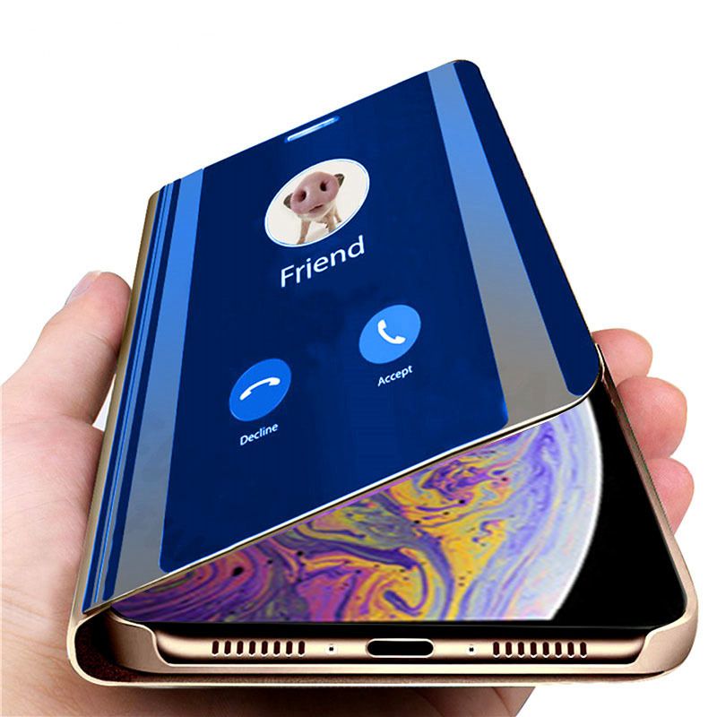 On For Huawei P9 p9 case cover 5.2" flip Smart Mirror protective phone pocket On For Huawei P9 case EVA-L09 EVA-L19 EVA-L2 cover