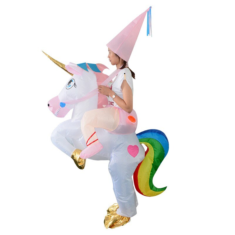 Halloween oppustelig jakkesæt regnbue enhjørning kostume: Default Title