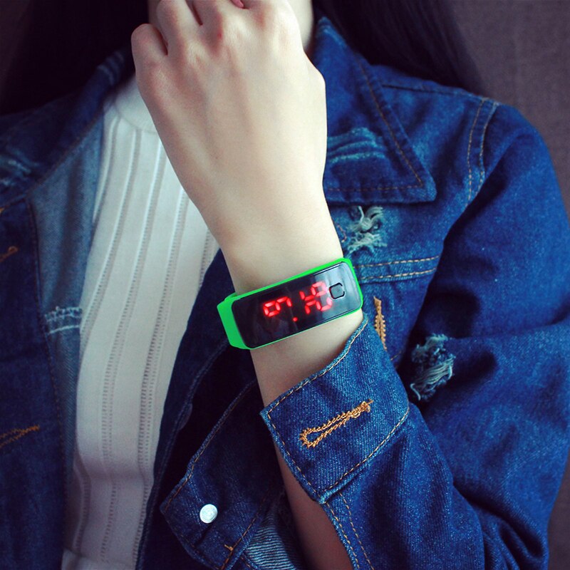 Relogio digitaal kinderhorloge led touchscreen kleurrijke siliconen tienermeisjes kinderhorloges jongens sport elektronisch horloge montre fille