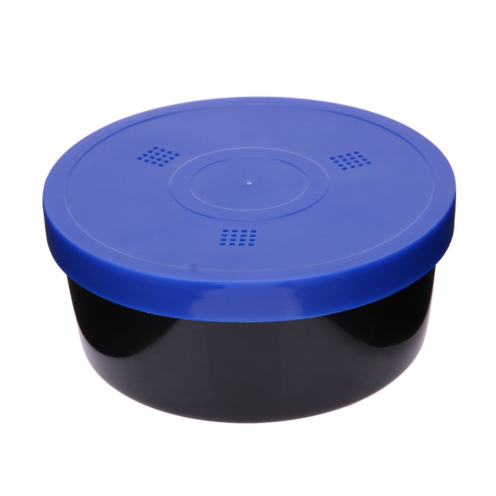 Round PP Earthworm Box Live Bait Box with Breather Holes Plastic Fishing Tackle: Default Title