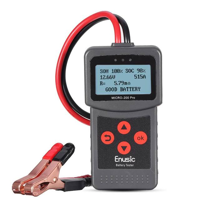 MICRO-200 PRO Car Battery Tester 12v 24v Multi-Language Digital AGM EFB Gel Automotive Load Battery System Analyzer For Car Moto: Asia Pacific Version