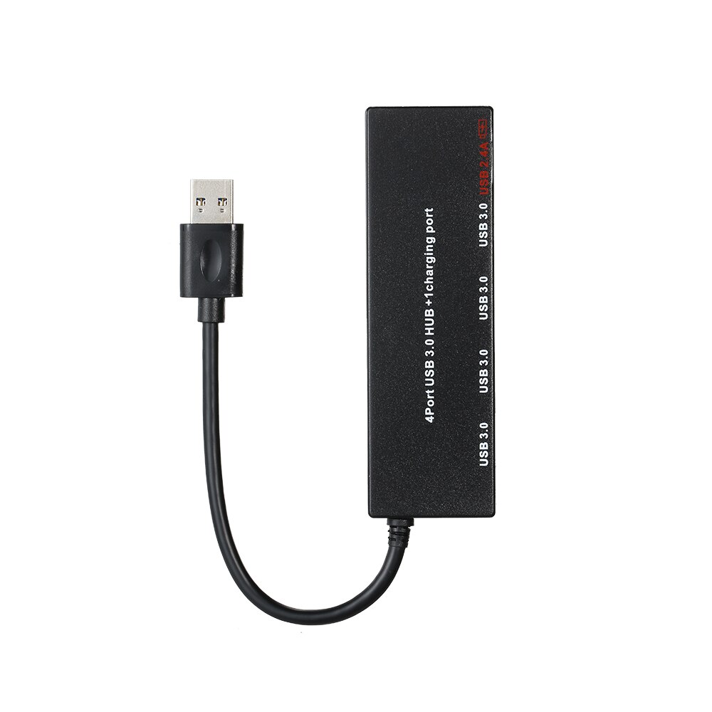 5 -poorts usb-hub supersnelle mini draagbare usb 3.0- hub 5 gbps overdrachtssnelheid met speciale oplaadpoort 2.4a- poorts