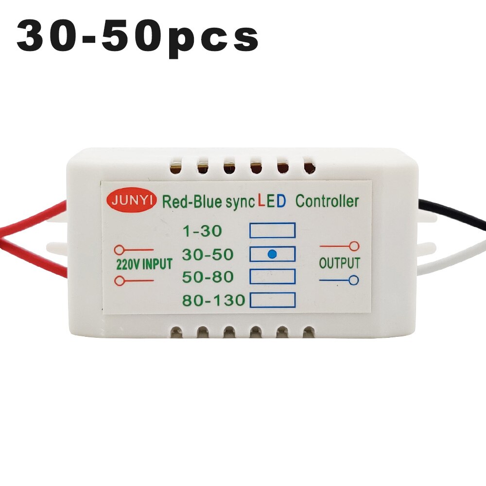 220v input rød-blå synkron dobbelt controller sync led dedikeret 1-80 stk elektronisk transformer strømforsyning led driver: 30-50