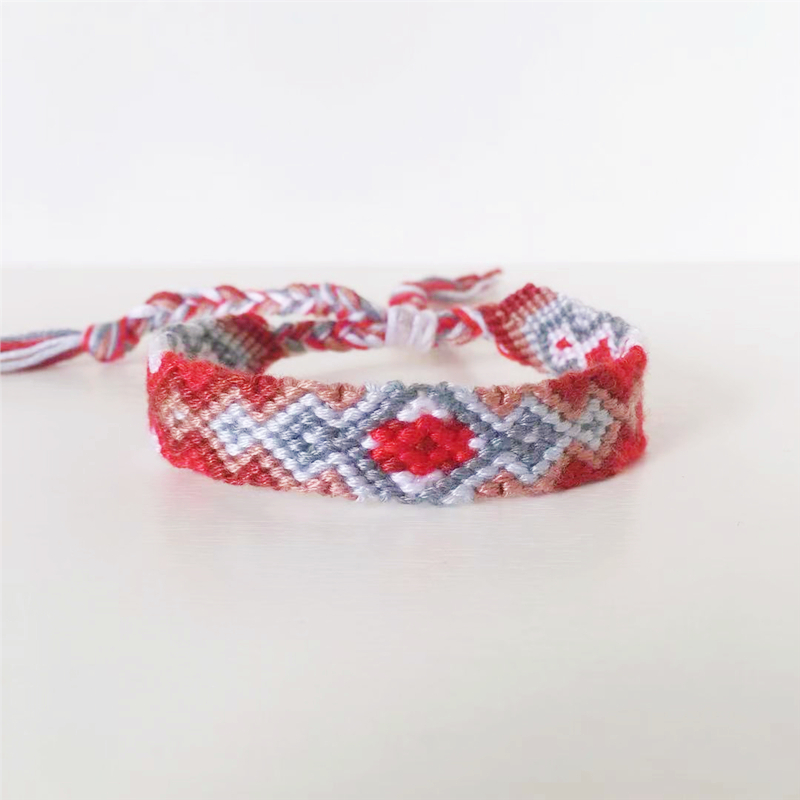ABL027, Cotton Woven Friendship Bracelets Braided Trendy Surf Beach Boho Girl Women Pulseras Femme: 14