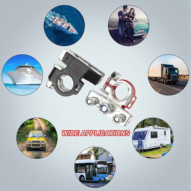 Car Battery Terminal Connector Battery Clamp Connector Terminal Connector Suitable for Cars Boats Trucks