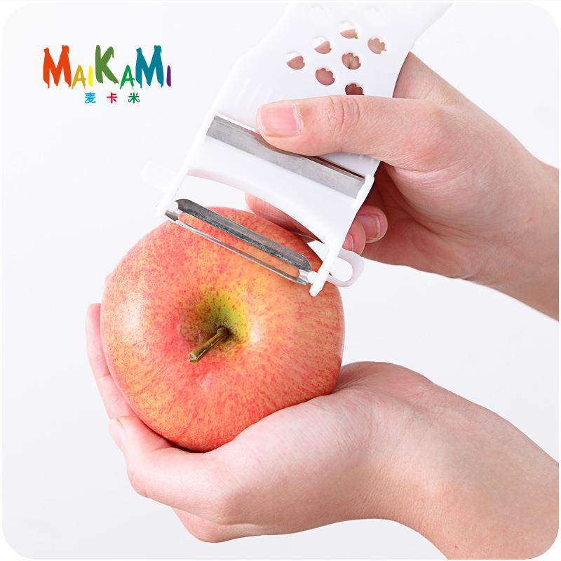 5 in 1 Plastic Groente Fruit Snijmachines Cutter Rvs Blades multifunctionele ABS Dunschiller Rasp Slicer Willekeurige Kleur