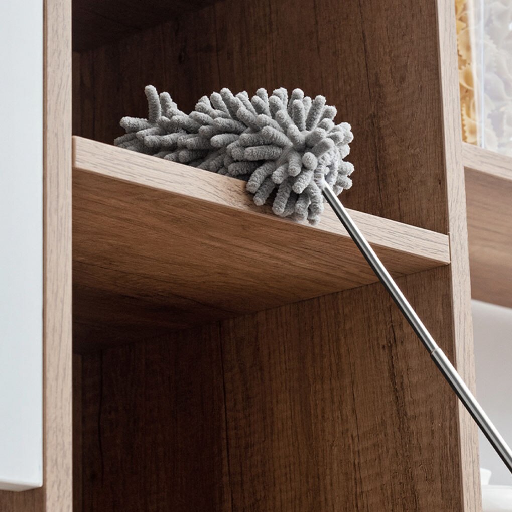 Varilla de acero inoxidable telescópica, plumero, limpieza del coche, cepillo para polvo retráctil, herramienta de limpieza