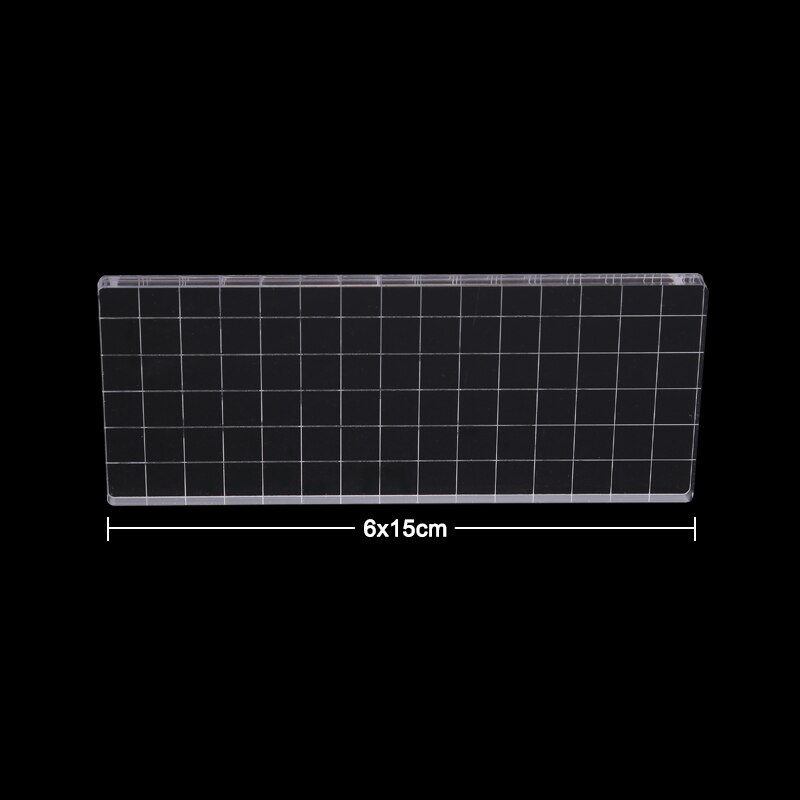 9 Sizes Transparent Acrylic Clear Stamp Block Pad For Stamping DIY Scrapbooking Card Making Handmade Tool: F