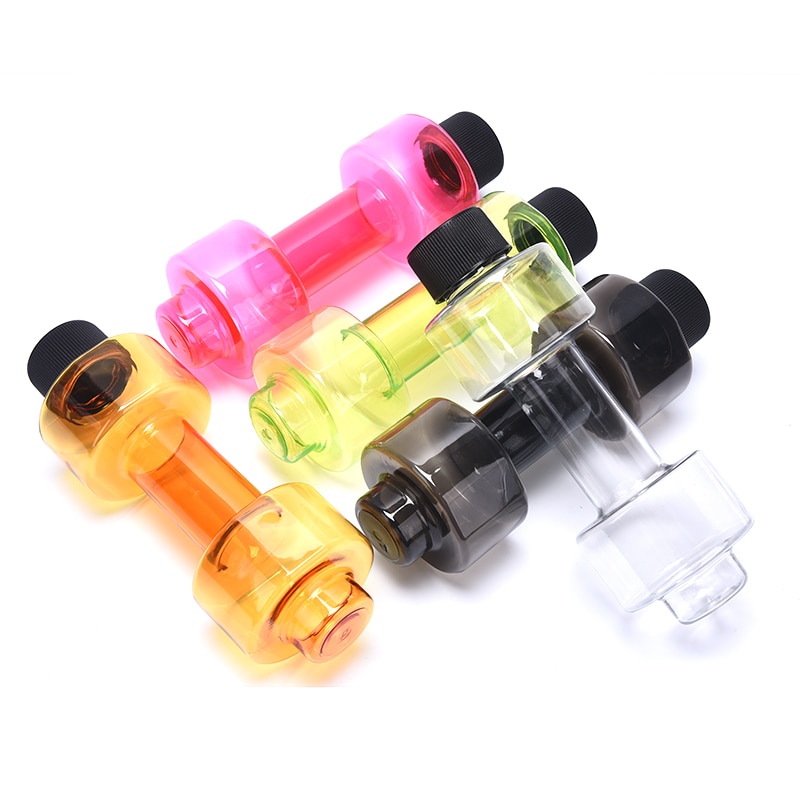 Botella de agua con mancuernas para Fitness, sellado hermético, 550ml, práctica, deportiva, grande, vaso para Fitness