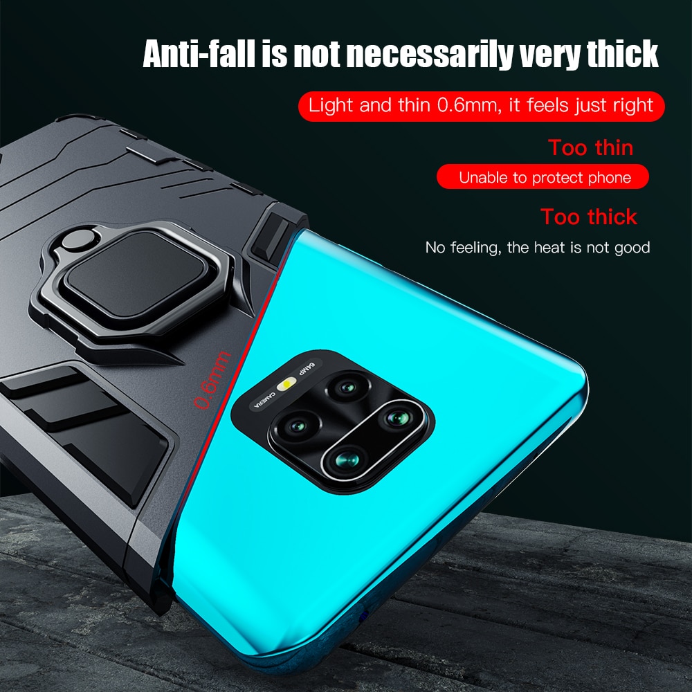 KEYSION Schokbestendig hoesje voor Xiaomi Redmi Note 9s Magnetische achterkant Telefoonhoes voor Redmi Note 9 Pro Max Note 8 Pro 8 8T 8A 7 7a K30