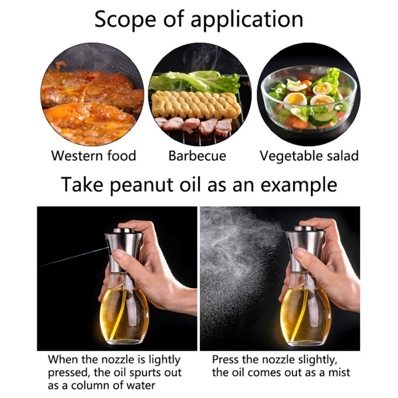1 Pc Duurzaam Spray Fles Keuken Olie Spray Olie Pot Spuiten Olijfolie Spray Barbecue Spray Fles