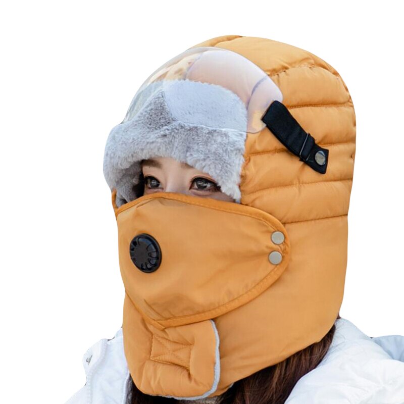 neue Original Winter Hüte Für Frauen Neue Warm Cap Winter Männer Wasserdichte Kapuze Hut Mit Gläser Kühlen balaclava