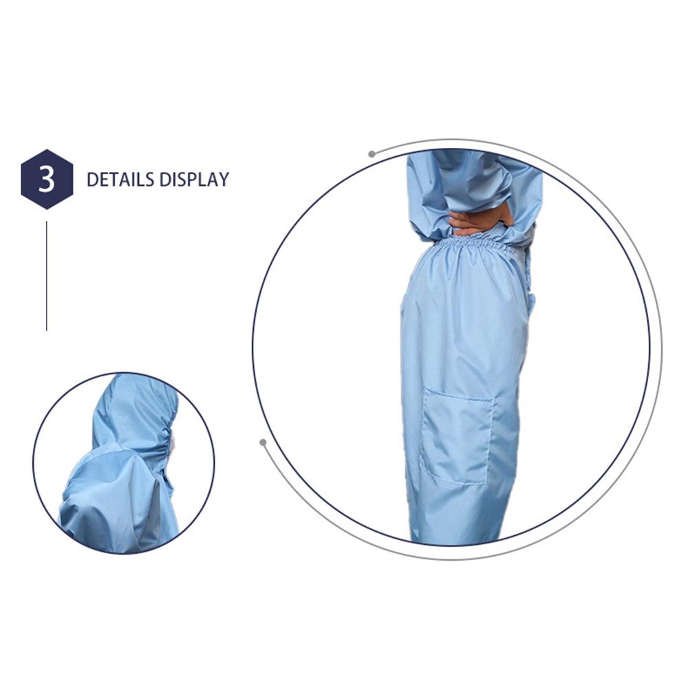 Disposable Protection Suit Protective Clothes Security SMS Nonwoven Fabric Thicker Coverall CleanRoom Dustproof Jumpsuit Garment