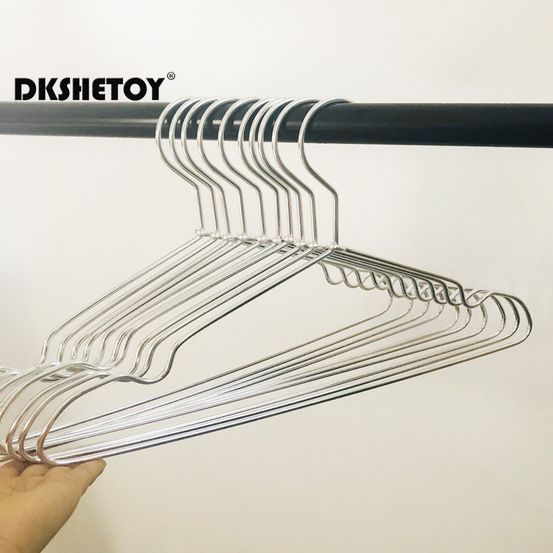 Delicate Metal Clothes Hangers Silver Gold Lightweight Sturdy Clothing Coat Hanger for Hanging Shirts T-Shirts Blouses