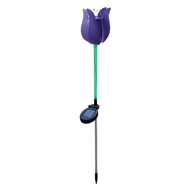 Tulipano fiore vento filatori mulini a vento vorticoso prato cortile decorazioni da giardino luci a portato ad energia solare per la decorazione del terrazza: viola