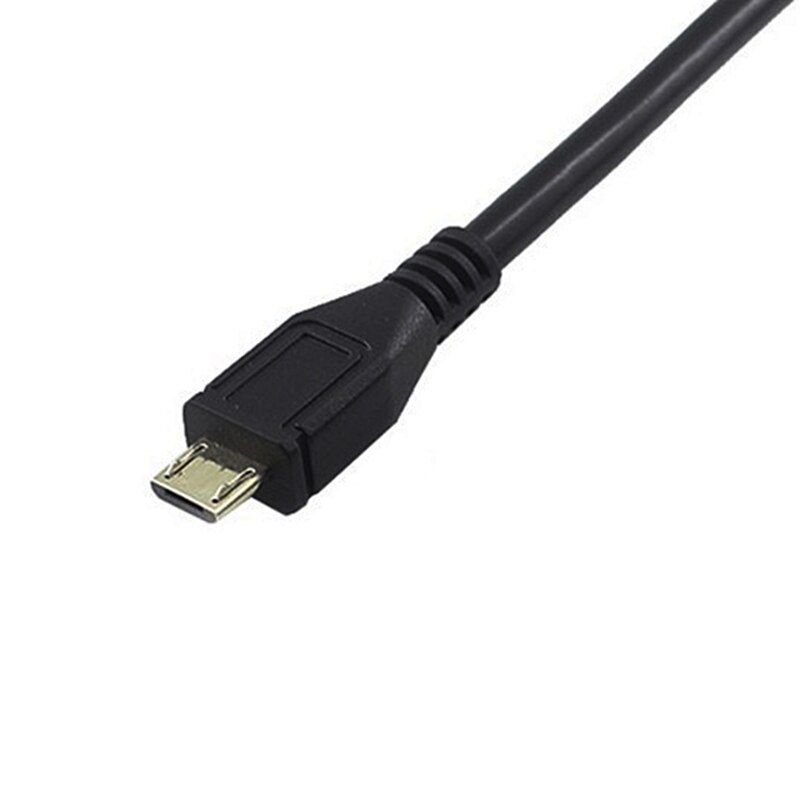Przedłużacz Micro USB Męski na Żeński z Otworem Montażowym na Panel - 30cm lub 50cm