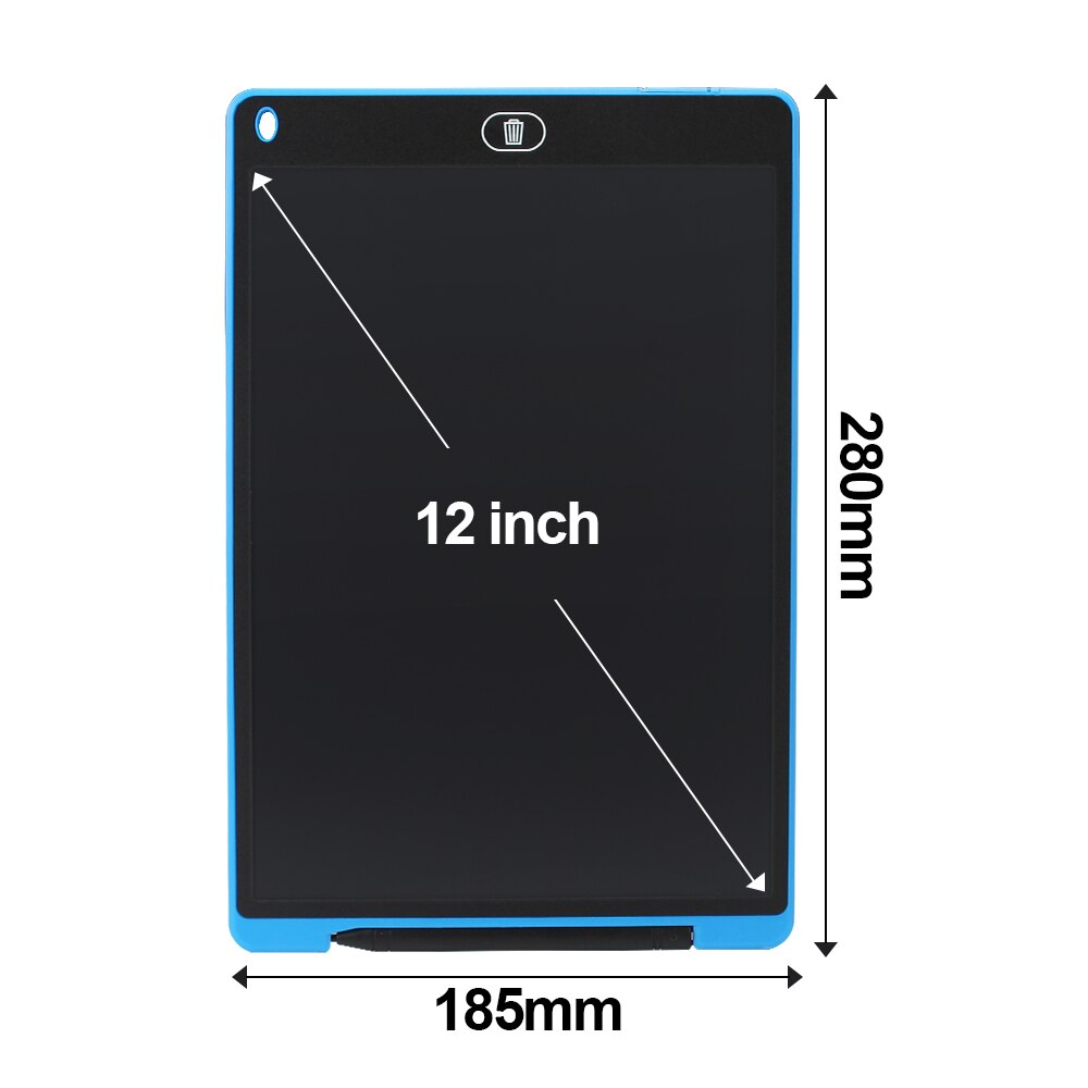 Graphic Tablet Drawing Tablet 8.5 12 Inch lcd Writing Tablet LED Light Drawing Pad Digital Board Electronic Smart Notebook: 12 inch  Blue