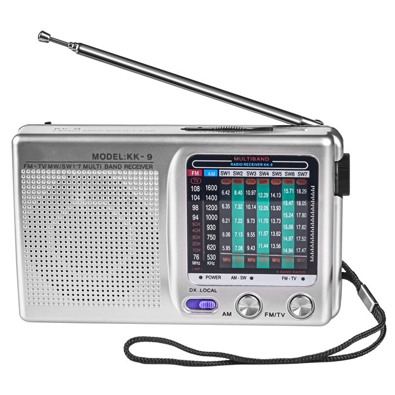AM/FM/SW Portable Radio Operated for Indoor, Outdoor & Emergency Use Radio with Speaker & Headphone Jack