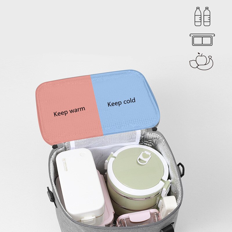 Duża na ramię torba termiczna termiczne torby na obiad dużego ciężaru izolowane torebka chłodząca przenośny piknik na świeżym powietrzu napój jedzenie piwo pojemnik robić przechowywania