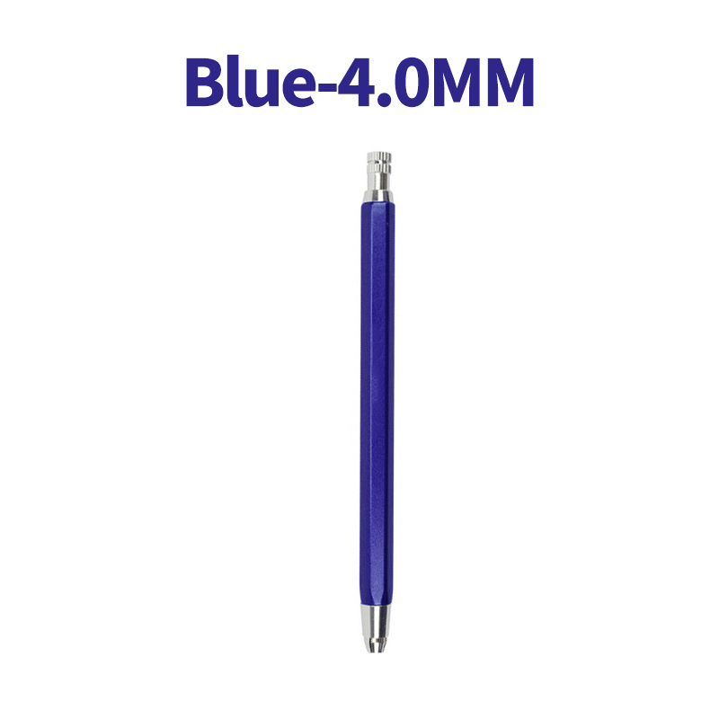 4mm Sketch Drawing Mechanical Pencil Automatic Charcoal Pencils For Students Kids Stationery Supplies TR-4000 Art Pencil: Blue