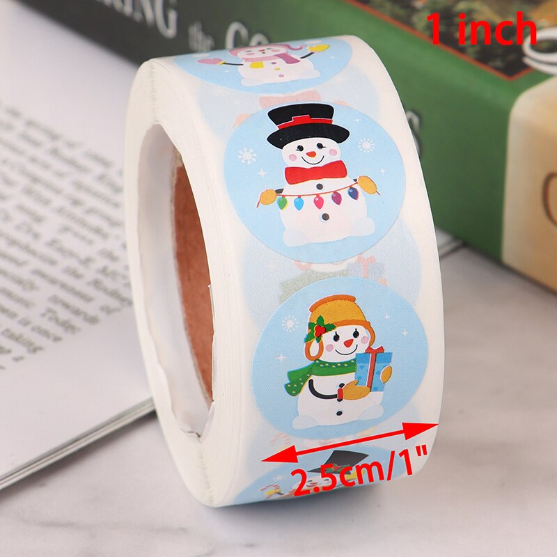 500Pcs Christmas Thank You Stickers Envelope Cards Seal Label Scrapbooking kitchen label stickers for jar: 1 inch
