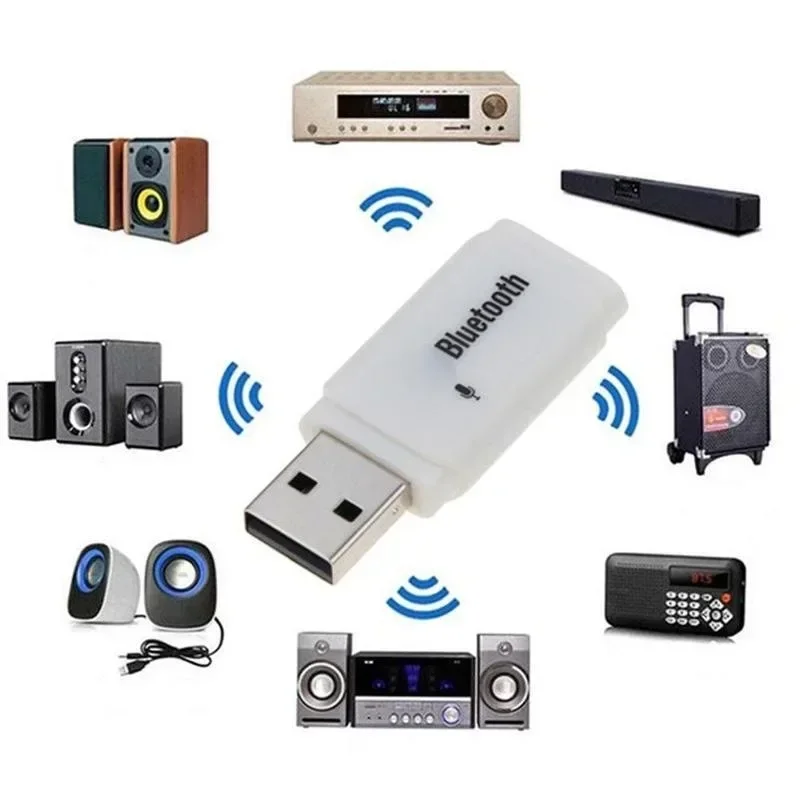 Adaptador USB Bluetooth 5,0 para ordenador, PC, altavoz, receptor de música, Kit de Cables para coche, manos libres