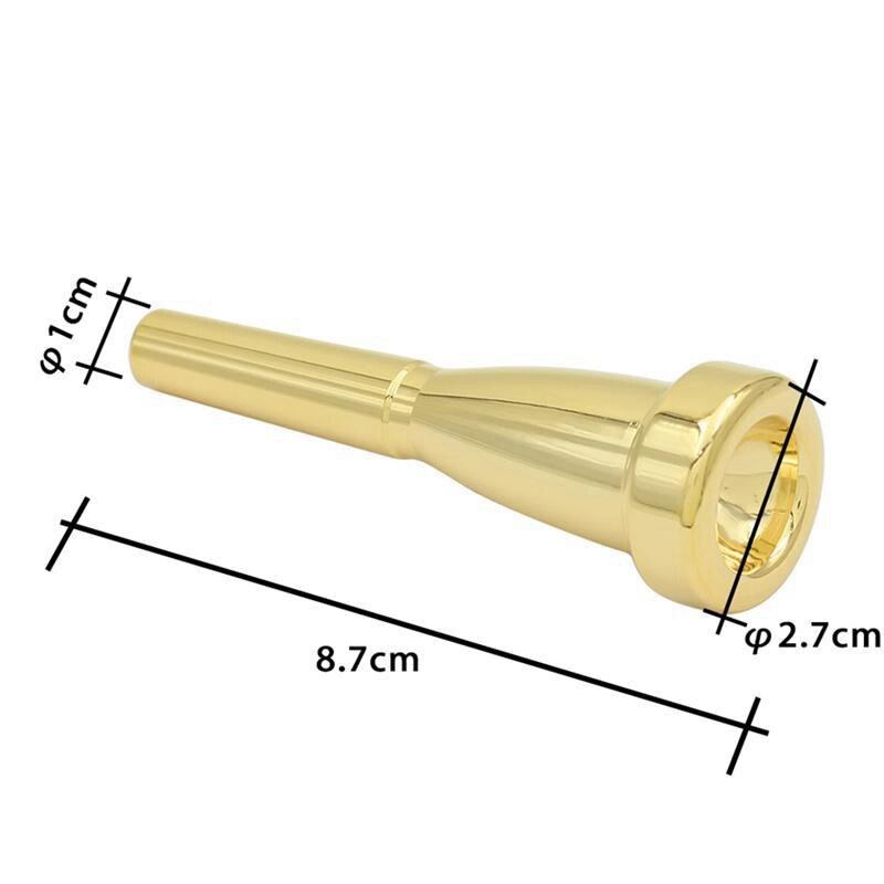 Boquilla de trompeta 3C 5C 7C boquilla de trompeta dorada boquilla de trompeta Accesorios para Instrumentos Musicales