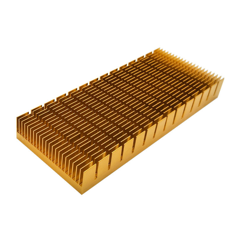 1Pcs heat sink 150*60*18MM Grooved gold heat sink