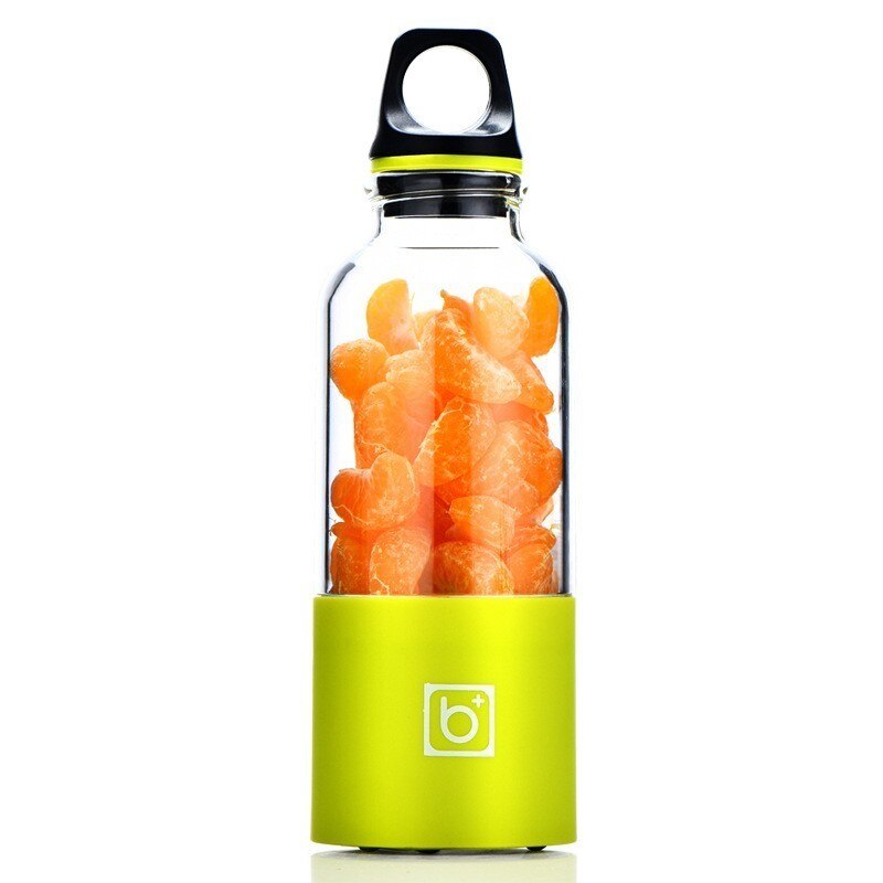 Mini Draagbare USB Oplaadbare 500 ml Elektrische Juicer Cup Juicer Blender Maker Shaker Squeezers Fruit Oranje Sapcentrifuge: green