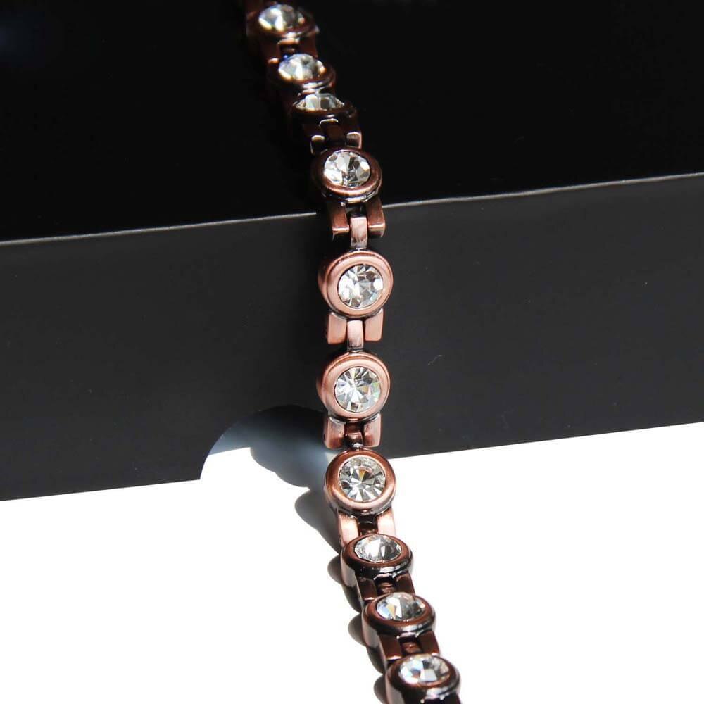 Bransoletki magnetyczne czerwona miedź zapalenie stawów terapia opieka zdrowotna bransoletki moda hologram biżuteria dla kobiet mężczyzn