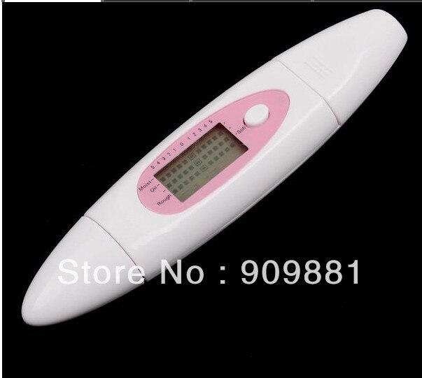 Digital LCD Facial BIA Skin Analyzer Salon Spa Home Handheld Face Water Skin Moisture Oil Softness Tester With Package