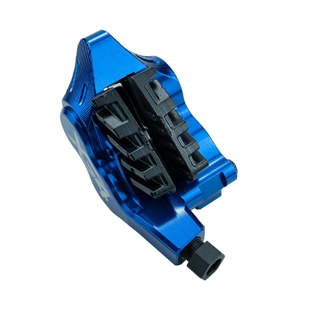 ZRACE XG4 flach montierter Vierkolben-Bremssattel, hydraulischer Straßenbremssattel, Bremsbeläge mit Eistechnik, leicht, CNC
