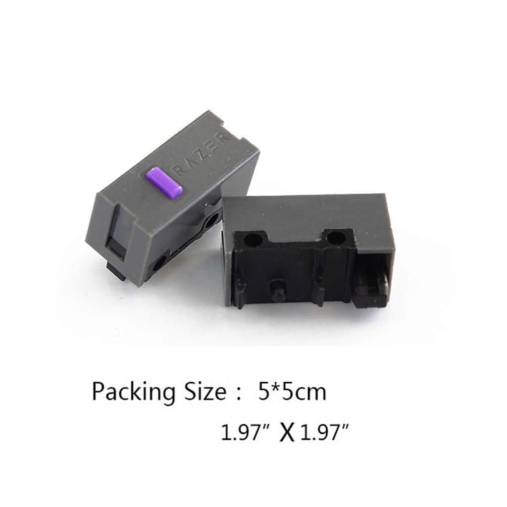 2pc originale light strike maus-mikroschalterstecker für razer viper basilisk deathadder maus-mikrotasten , 80 millionen