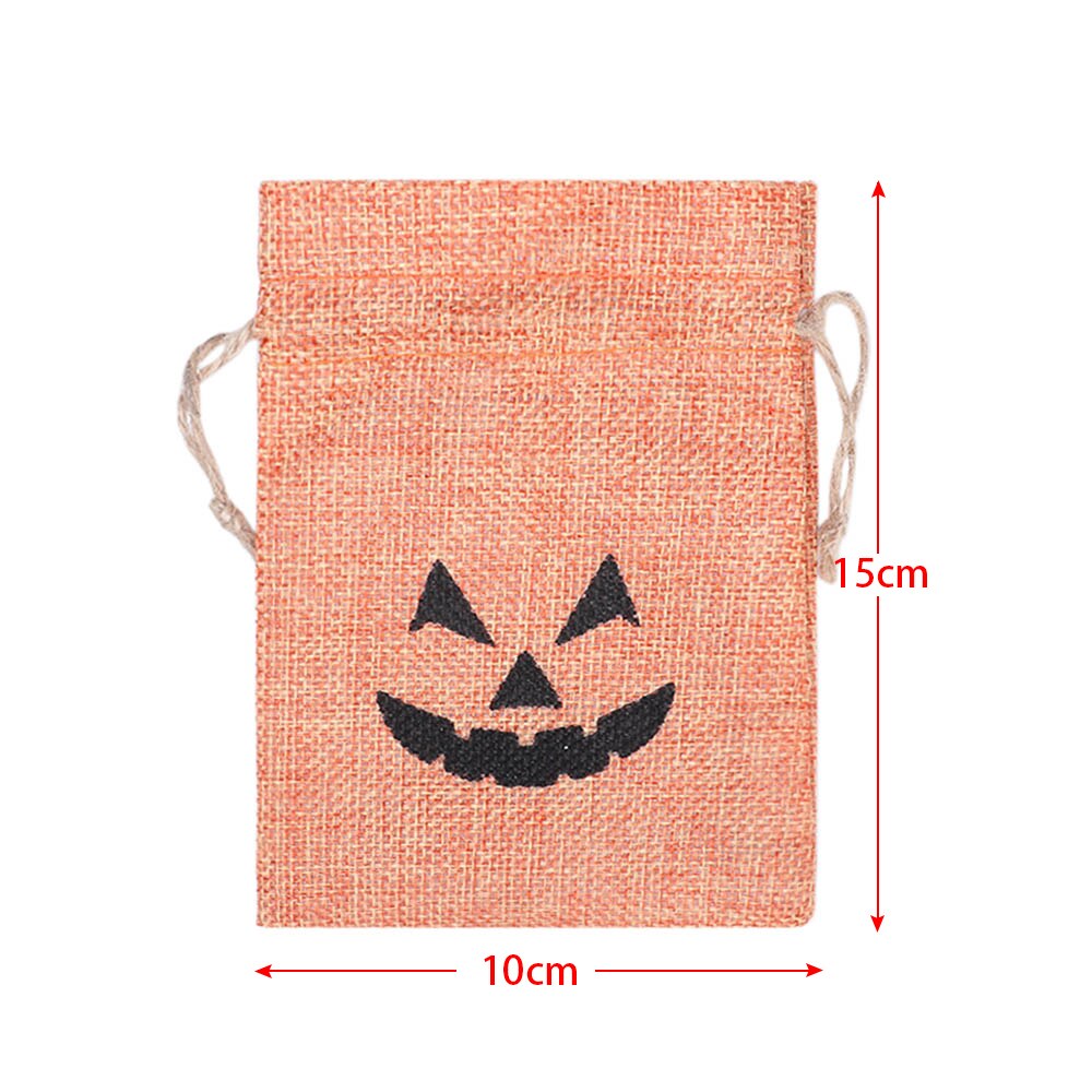 1pc- pakning snøre taske festival forsyninger halloween juletasker container slik lomme opbevaring snøre pose