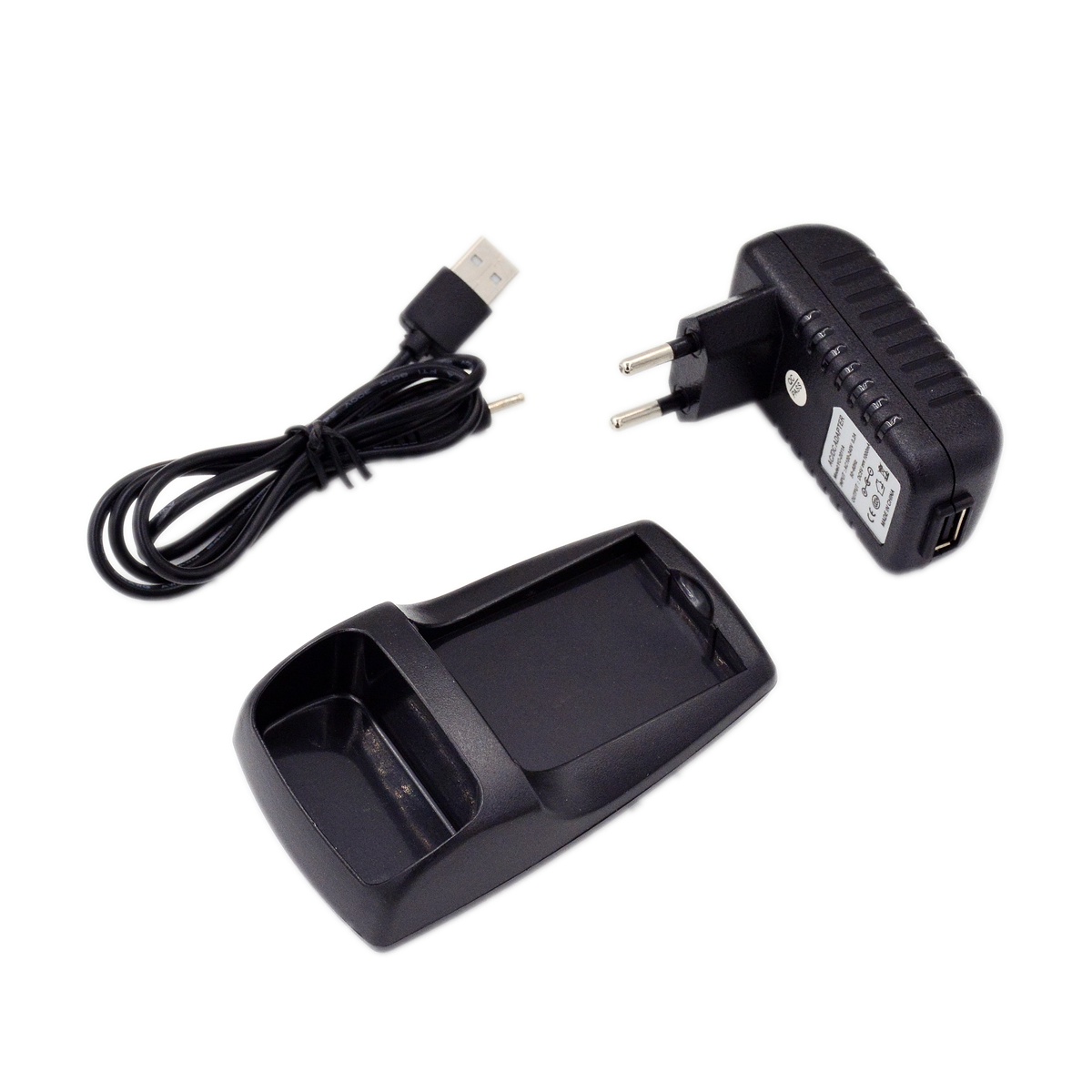BAOFENG UV3R Desktop Charger Base AC Plug Adapter DC To USB Cable for UV-3R HAM Radio Power Supply Tray Accessory Replacement