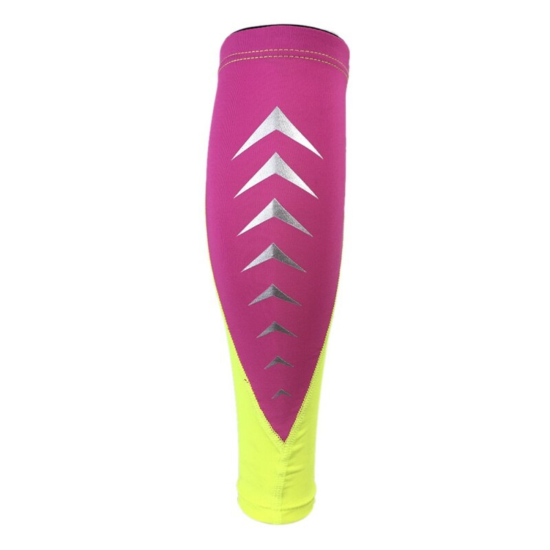 1 pièces sport jambières cyclisme randonnée en cours d'exécution mollet guêtres hommes femmes escalade Compression jambe manchon orthèse: GMR / XL