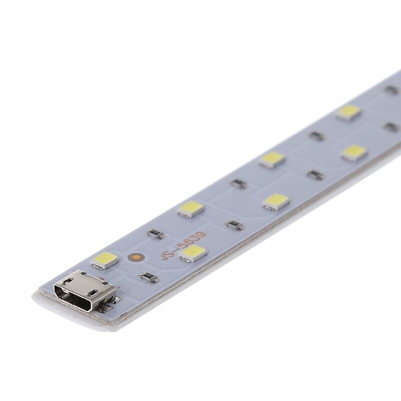 DC 5V Portable Flexible LED Light Strip USB PCB Aluminum Substrate String White 6000K Photography Selfie Photo Studio Lighting