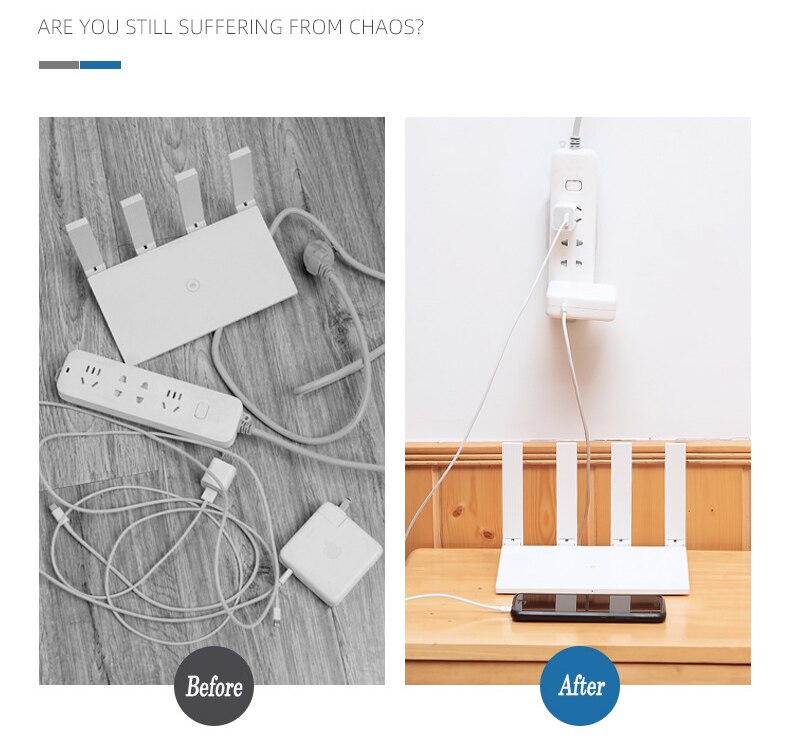 Strong Patch panel Cable Organizer set Wire Winder Holder Multi-Purpose Storage Hook set For Kitchen Bathroom