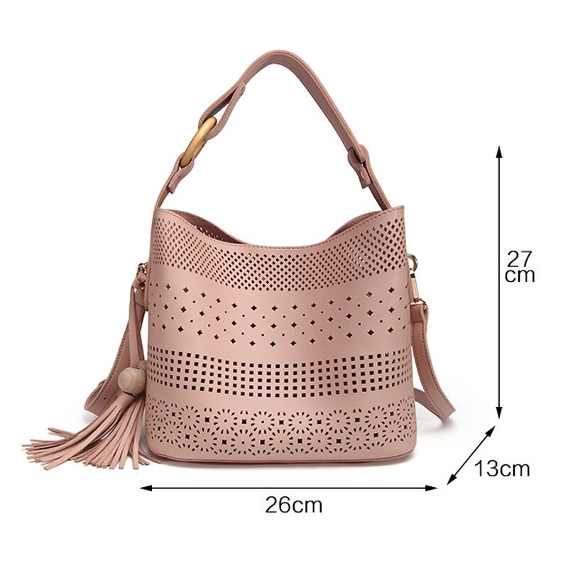 Hollow Out Women Shoulder Bag Female Composite Bag Ladies PU Leather Messenger Bag Women Famous Bags sac a main