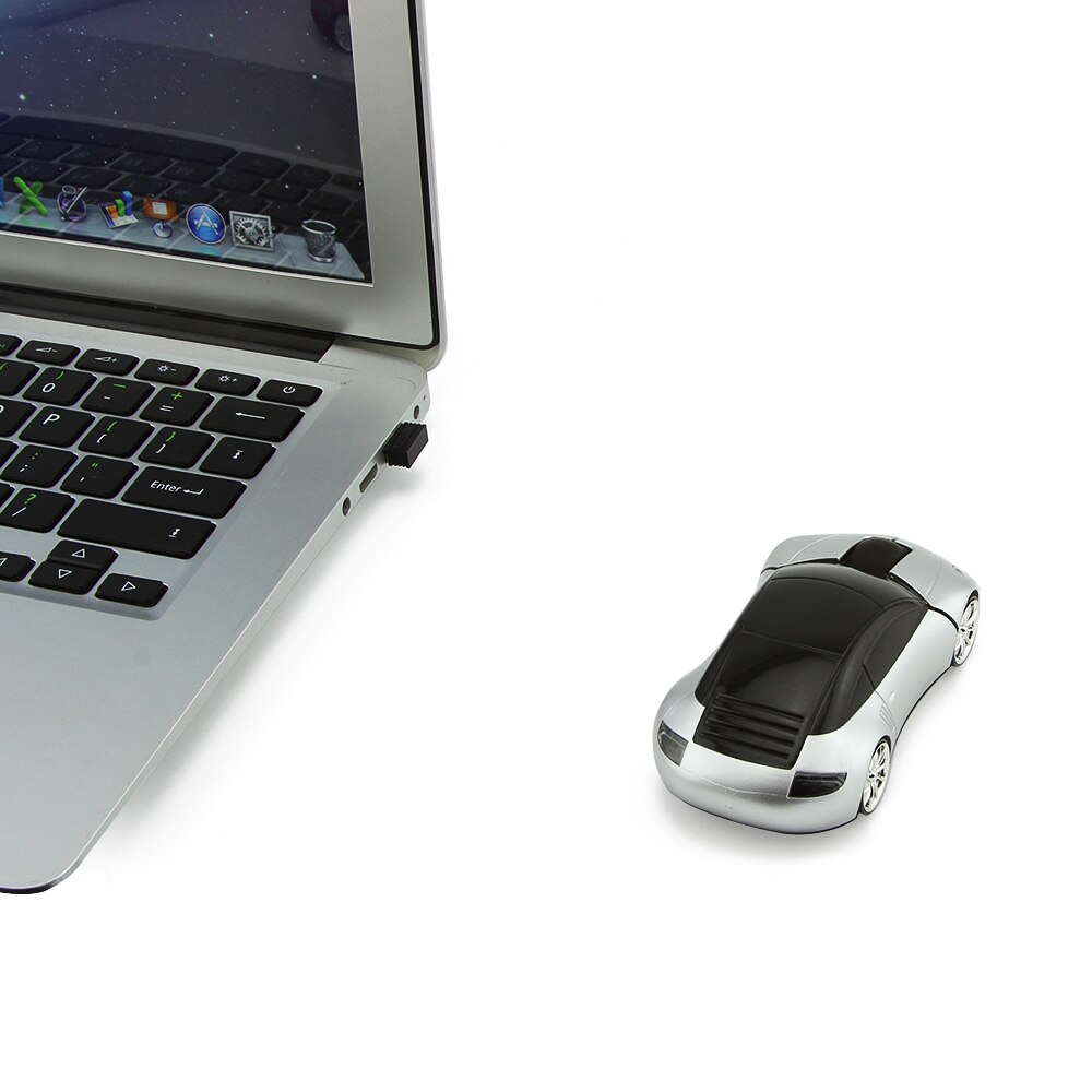 2.4G Wireless Mouse Car Shape With Flashing LED Light Sem Fio Mouse For Netbook Laptop Gaming