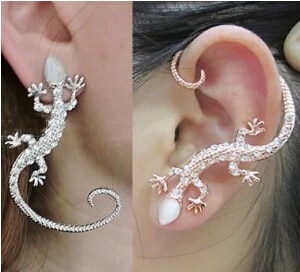 Ahmed Jewelry Vintage korea Gecko earring jackets For Woman Factory Price E35